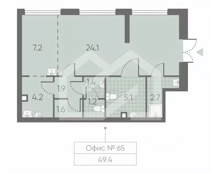 Помещение свободного назначения в Москва Производственная ул., 17 (49 ... - Фото 2