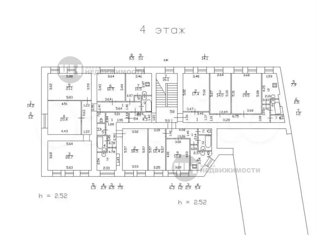 3-к. квартира, 76,6 м, 4/5 эт. - Фото 0
