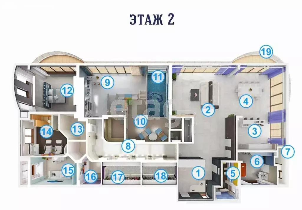 12-комнатная квартира: Ялта, улица Щорса, 38 (789 м) - Фото 1