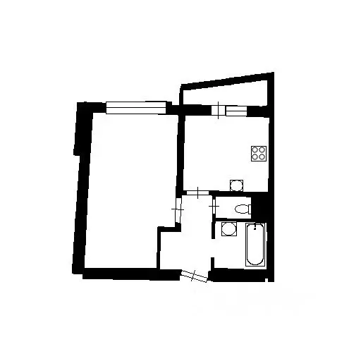 1-к кв. Татарстан, Зеленодольск ул. Королева, 11 (46.0 м) - Фото 1