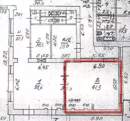 Торговая площадь (41.3 м) - Фото 1