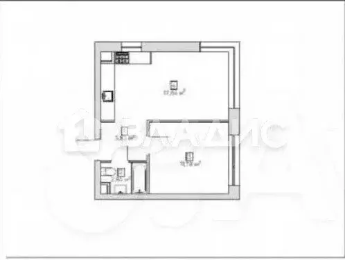 Квартира-студия: Москва, Автомобильный проезд, 4 (36.3 м) - Фото 1