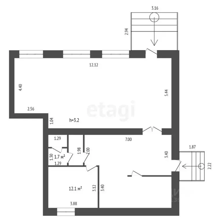 офис в тюменская область, тюмень курская ул, 2 (114 м) - Фото 1