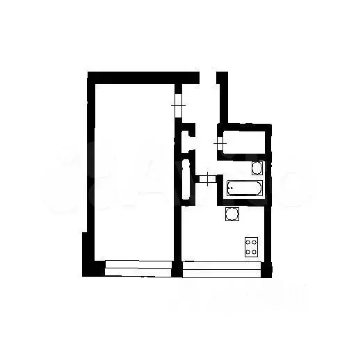1-к. квартира, 32 м, 8/9 эт. - Фото 0