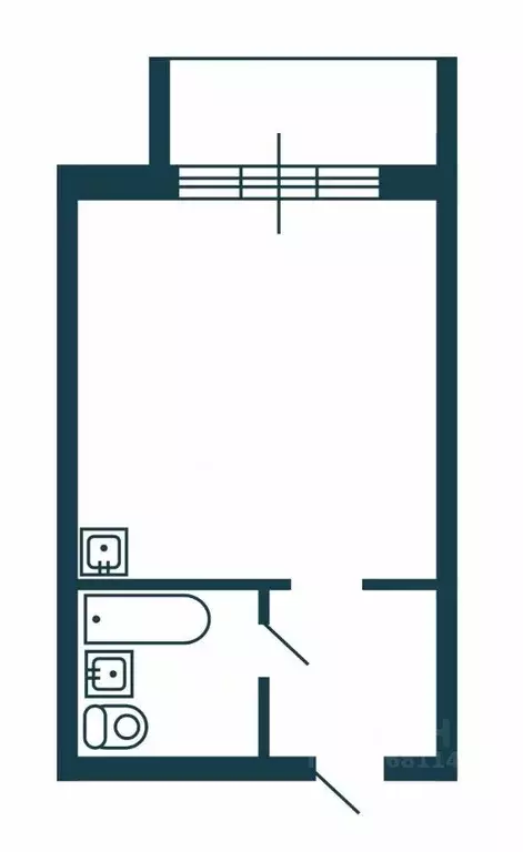 Студия Новосибирская область, Новосибирск 2-я Обская ул., 154 (25.2 м) - Фото 2