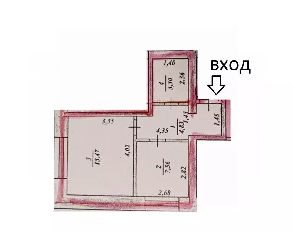 1-к кв. Чувашия, Ибреси пгт ул. Пионерская, 27 (29.0 м) - Фото 1