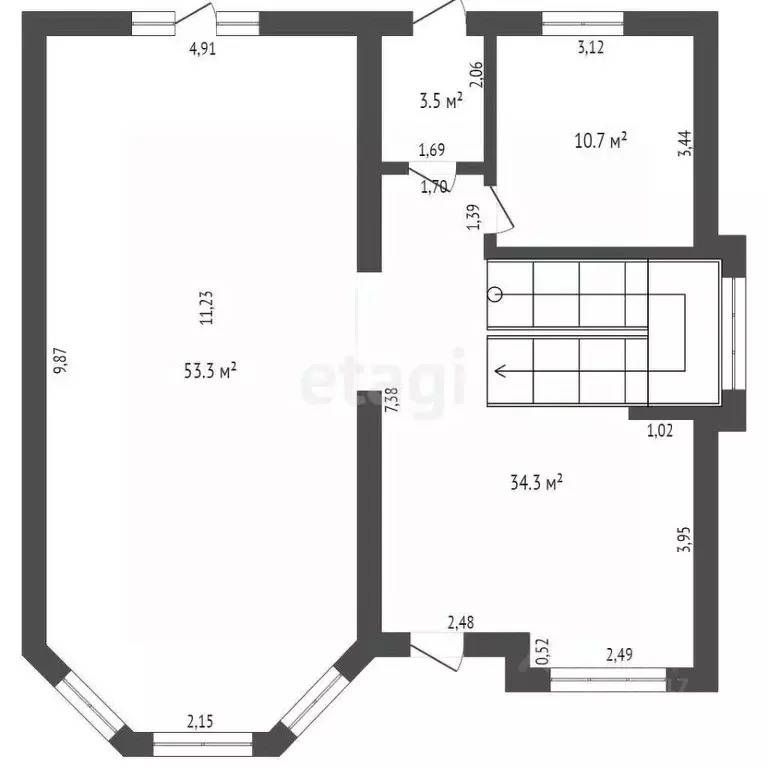 Дом в Брянская область, Брянский район, пос. Мичуринский  (206 м) - Фото 2