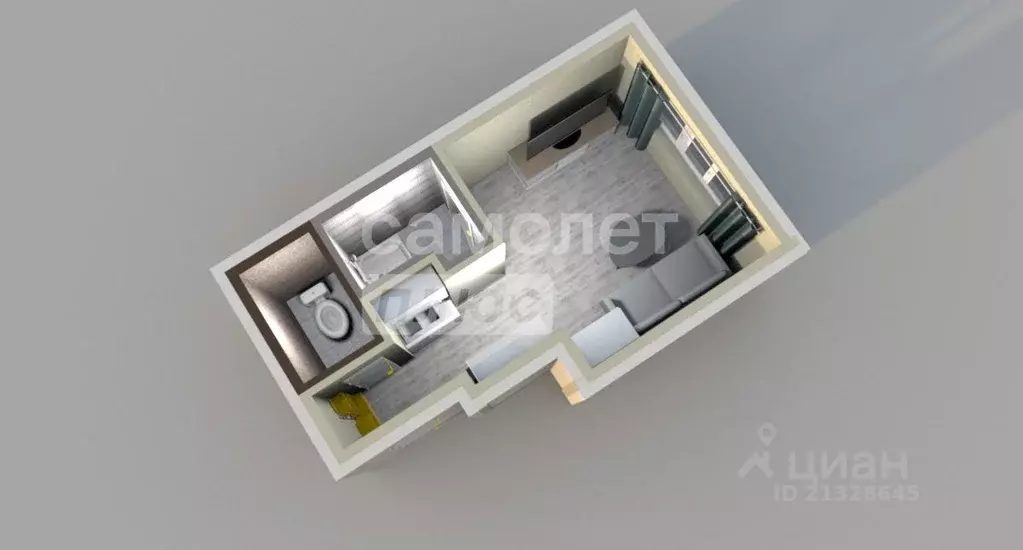 Студия Татарстан, Зеленодольск ул. Ивана Заикина, 14/2 (17.4 м) - Фото 2