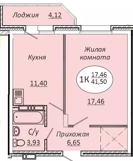 1-к кв. Новосибирская область, Новосибирск 2-я Воинская ул., 51 (41.5 ... - Фото 0