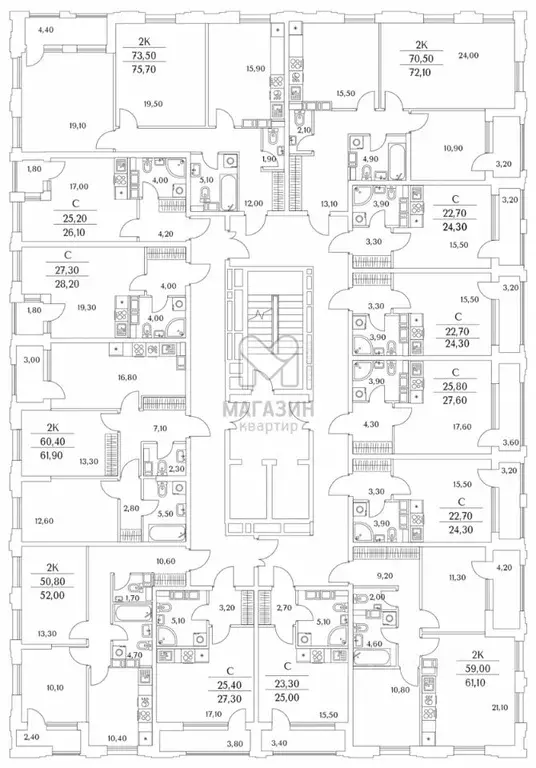 Студия Санкт-Петербург Планерная ул., 99 (25.0 м) - Фото 1