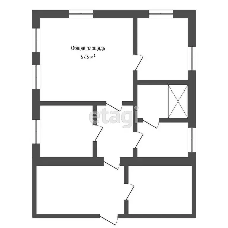 Дом в село Алтайское, Механизаторская улица (57.5 м) - Фото 1