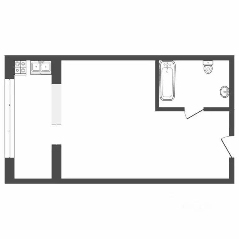 Студия Тюменская область, Тюмень ул. Республики, 241 (14.6 м) - Фото 2