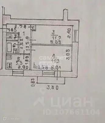 2-к кв. Липецкая область, Липецк ул. Филипченко, 11/3 (43.0 м) - Фото 1