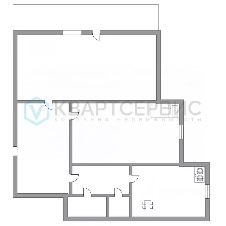 2-к кв. Омская область, Омск ул. Малиновского, 23к1 (52.4 м) - Фото 2