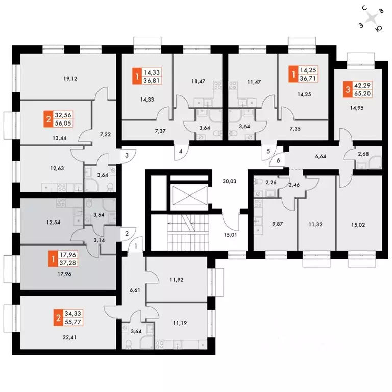 1-к кв. Татарстан, Зеленодольский район, Октябрьское с/пос, пос. ... - Фото 2