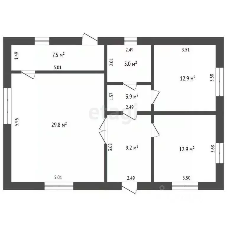 Дом в Тюменская область, Ярковский муниципальный округ, с. Покровское ... - Фото 1