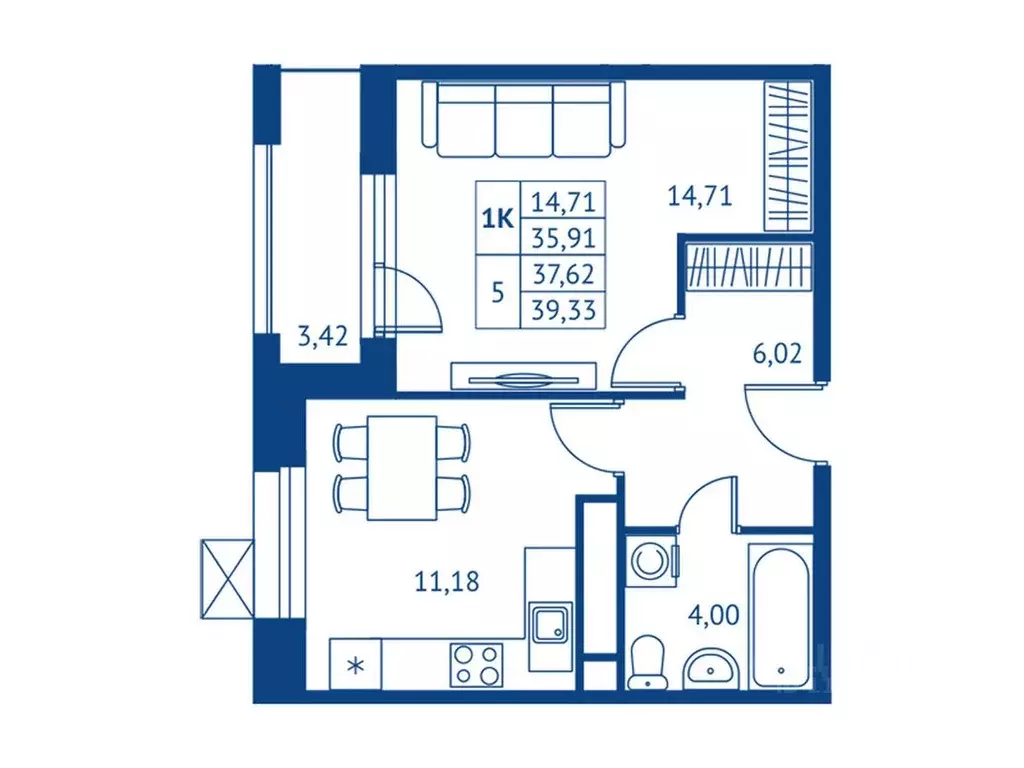 1-к кв. Московская область, Королев Новые Подлипки мкр, Поколение ... - Фото 1