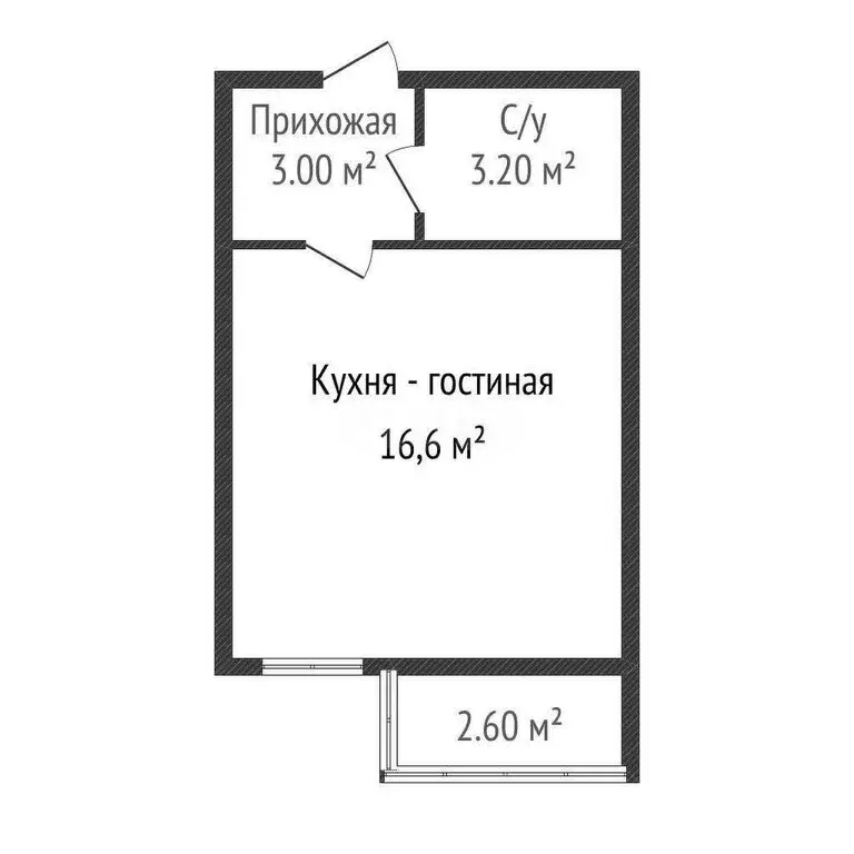 Квартира-студия: Краснодар, Российская улица, 257/7 (22.8 м) - Фото 1