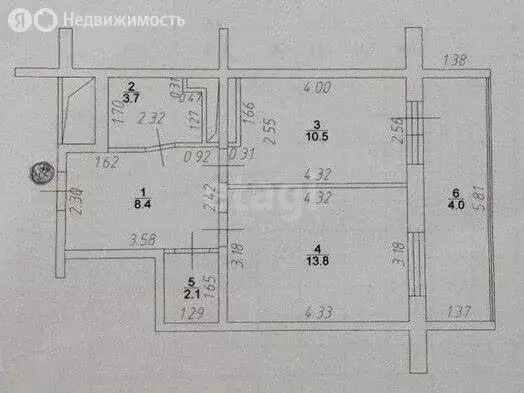 1-комнатная квартира: Зеленодольск, проспект Строителей, 8 (38.5 м) - Фото 1