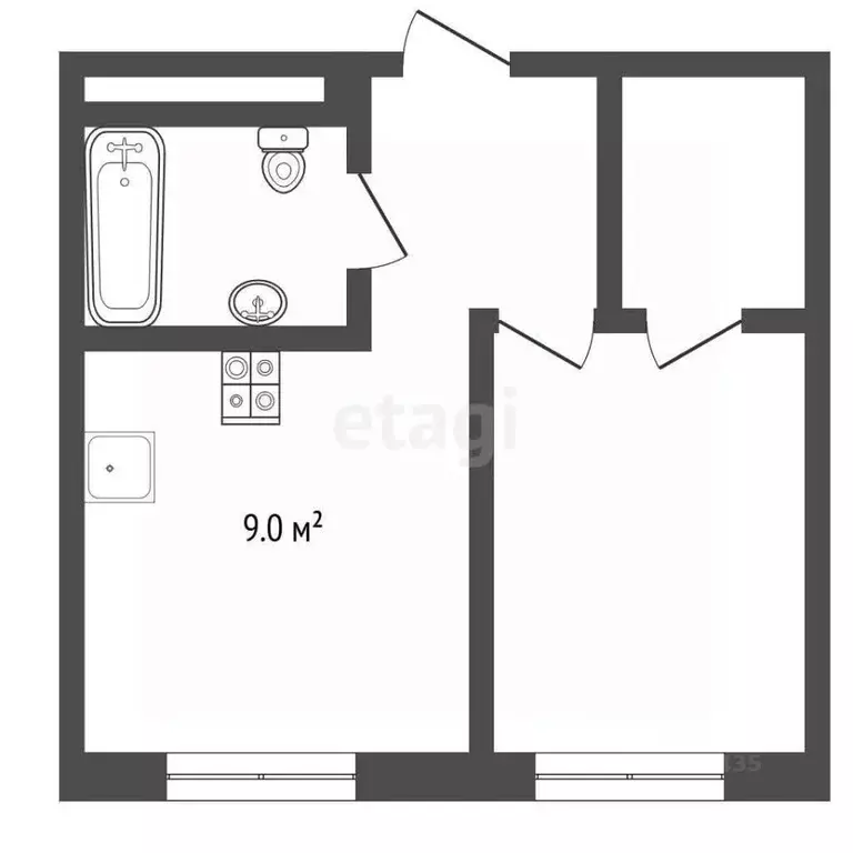 1-к кв. Москва Дмитровское ш., 87С6 (40.3 м) - Фото 1