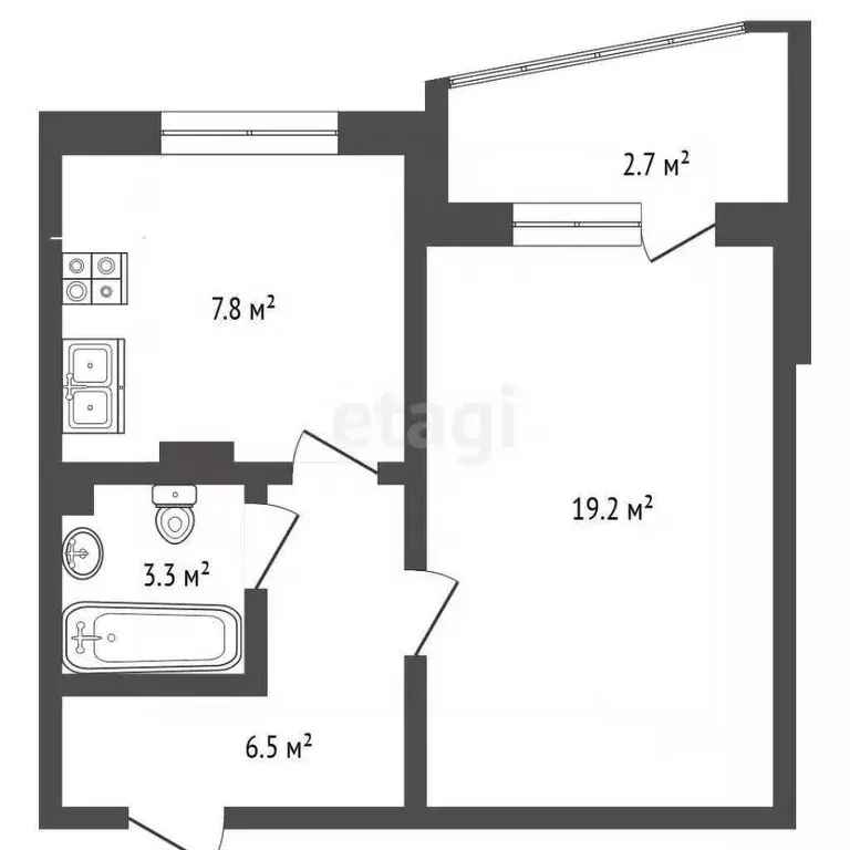 1-к кв. Москва Старокачаловская ул., 3К3 (38.2 м) - Фото 2