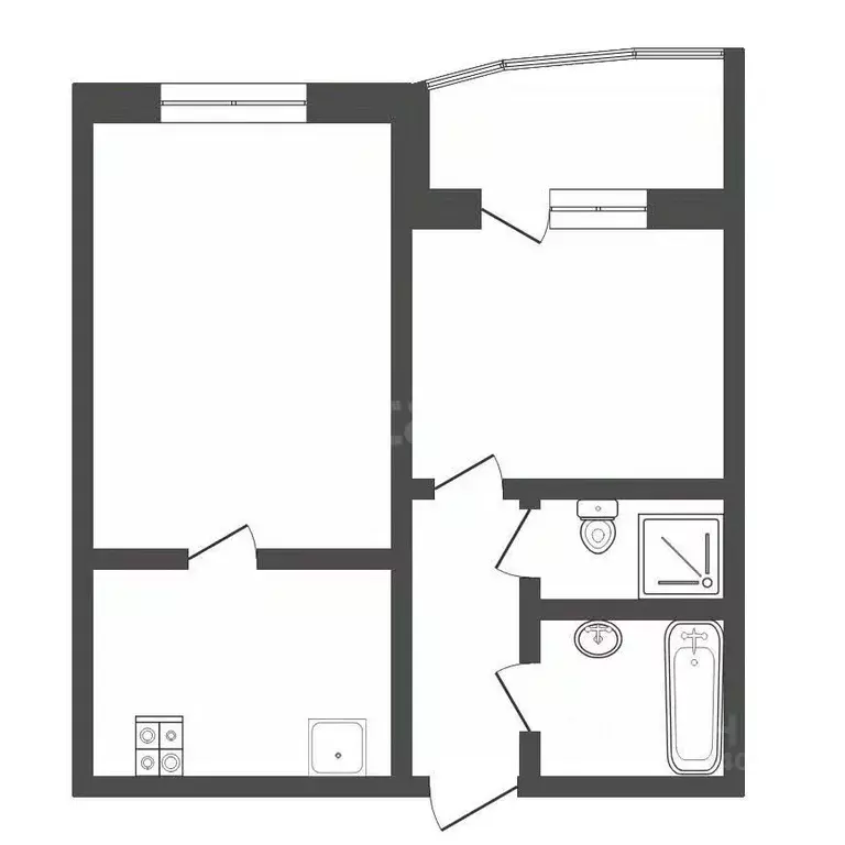 1-к кв. Тюменская область, Тюмень Восточный-2 мкр, ул. Ивана Словцова, ... - Фото 2