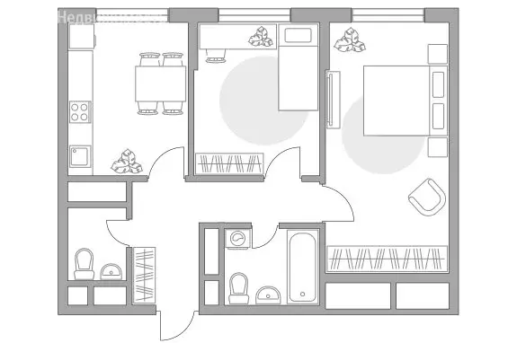 2-комнатная квартира: Балашиха, микрорайон Алексеевская Роща, жилой ... - Фото 1