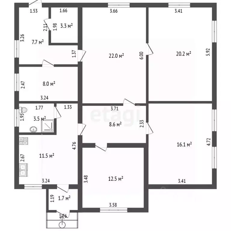 Дом в Калужская область, Медынь ул. Беляева, 47 (115 м) - Фото 1
