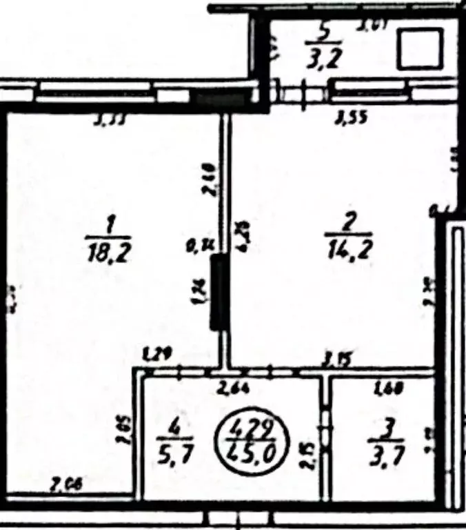 1-комнатная квартира: Уфа, улица Бориса Домашникова, 22 (45 м) - Фото 2