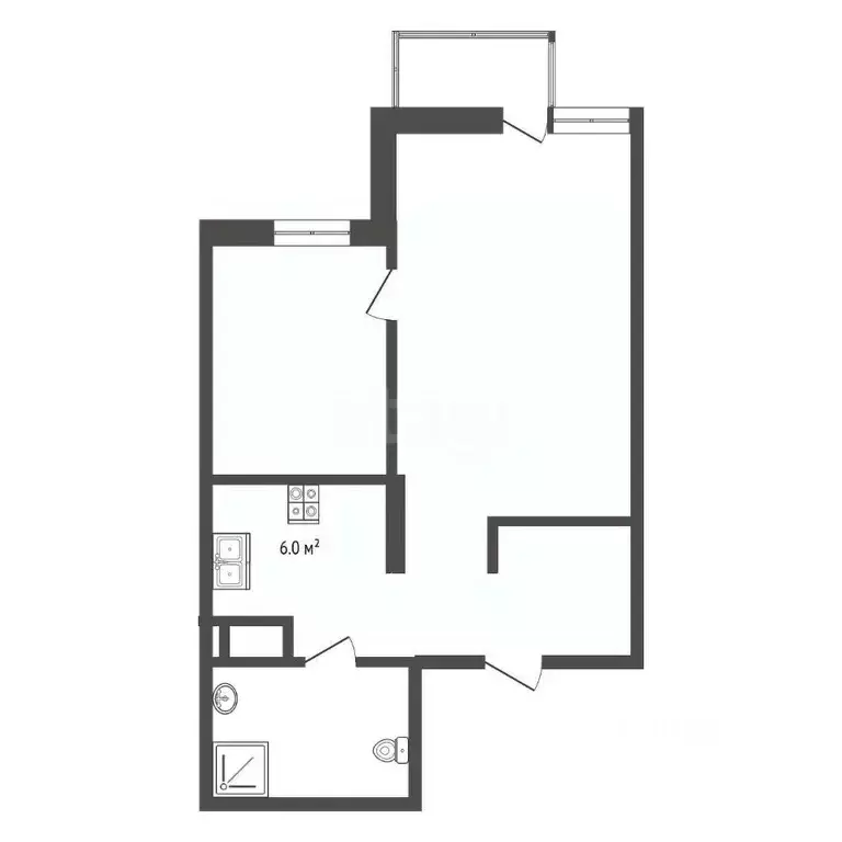 2-к кв. Ростовская область, Ростов-на-Дону ул. Нансена, 109/6 (37.0 м) - Фото 1
