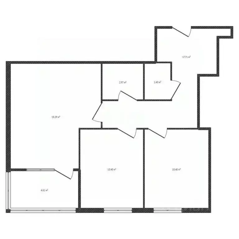 2-к кв. Брянская область, Брянск ул. Комарова, 47 (61.3 м) - Фото 2