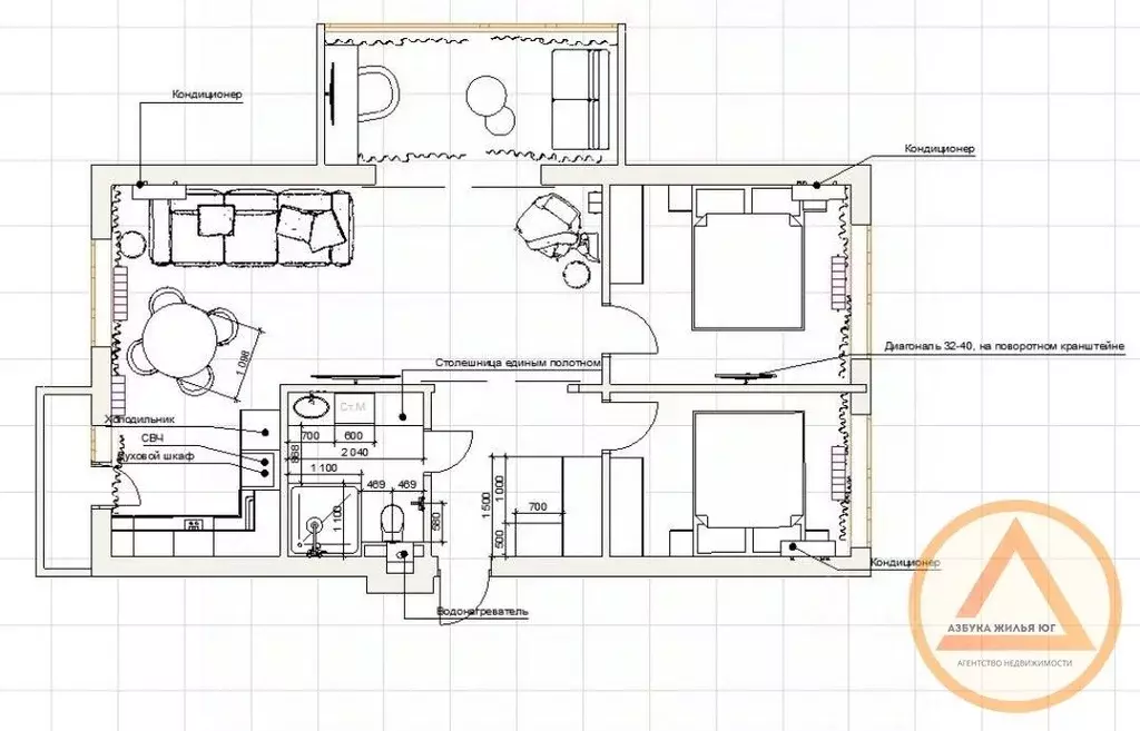 4-к кв. Краснодарский край, Туапсинский муниципальный округ, ... - Фото 2