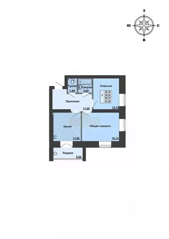 2-к кв. Марий Эл, Медведевский район, Руэмское с/пос, пос. Руэм ул. ... - Фото 1