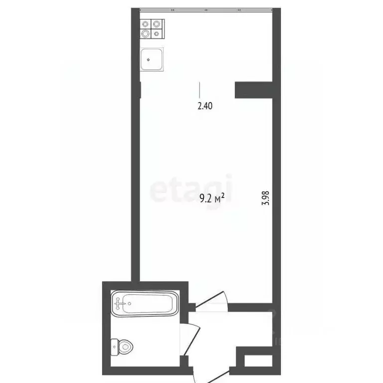 Студия Тюменская область, Тюмень Олимпийская ул., 34 (15.0 м) - Фото 1