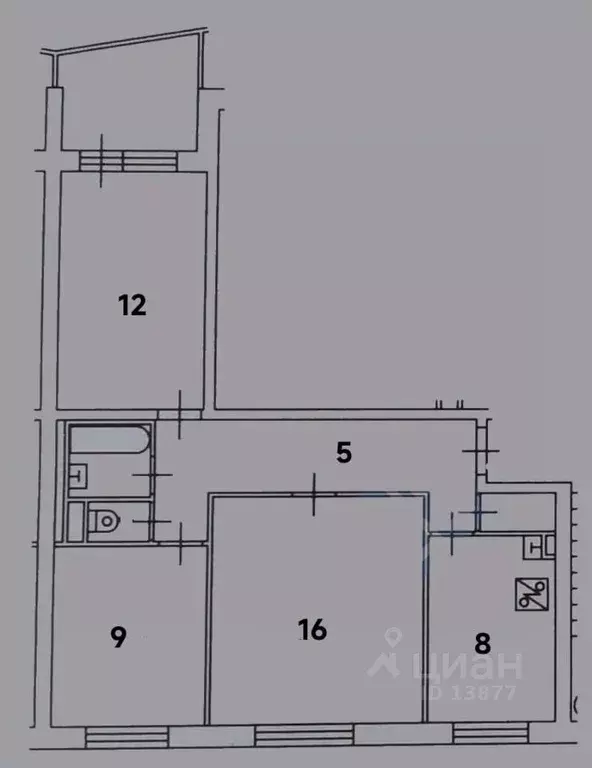 3-к кв. Москва Днепропетровская ул., 5К5 (60.5 м) - Фото 1