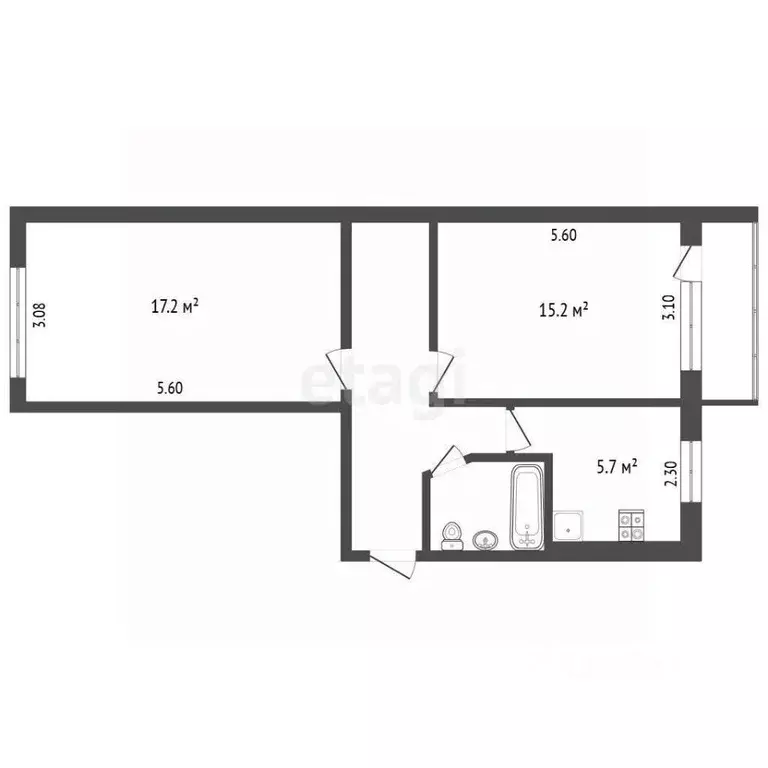 2-к кв. Камчатский край, Петропавловск-Камчатский ул. Петра Ильичева, ... - Фото 2