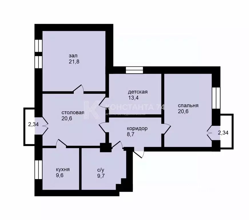 4-к кв. Челябинская область, Челябинск просп. Ленина, 19 (104.5 м) - Фото 2