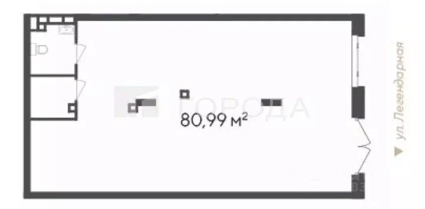 Офис в Новосибирская область, Новосибирск Кедровая ул., 79 (81 м) - Фото 2