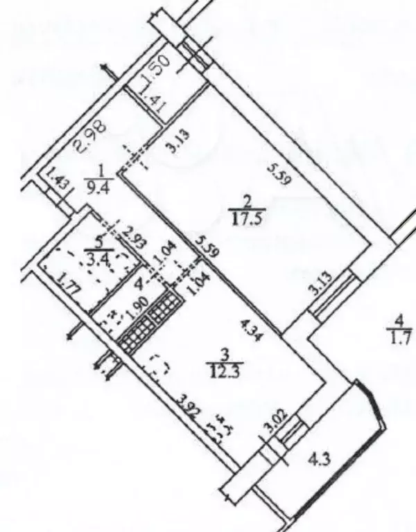 1-к кв. Санкт-Петербург Мебельная ул., 47к1 (44.4 м) - Фото 0