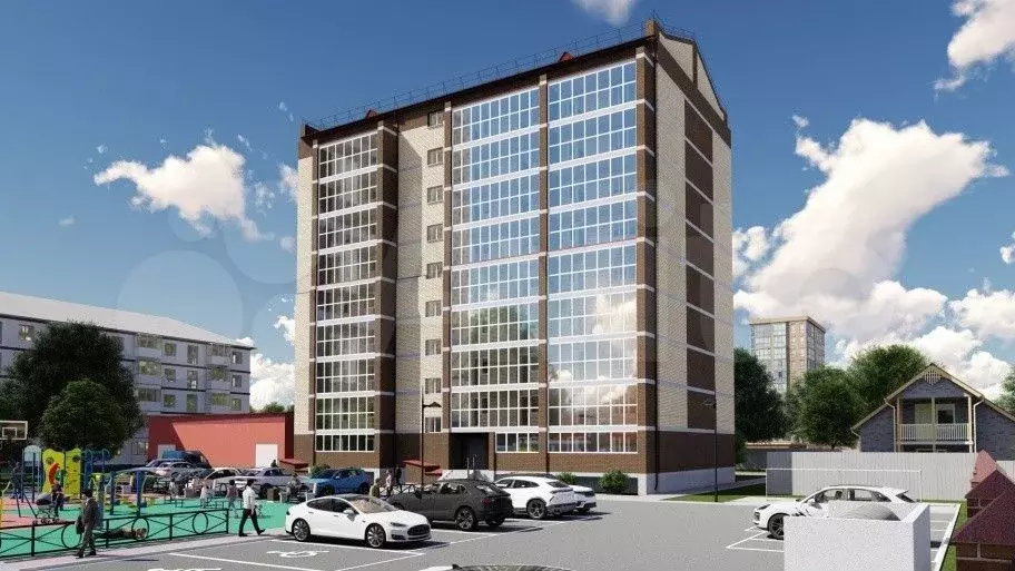 2-к. квартира, 59,6 м, 9/9 эт. - Фото 1