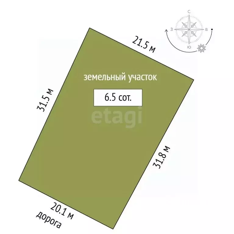 Участок в Саха (Якутия), Якутск Ильменская ул., 20/1А (6.5 сот.) - Фото 2