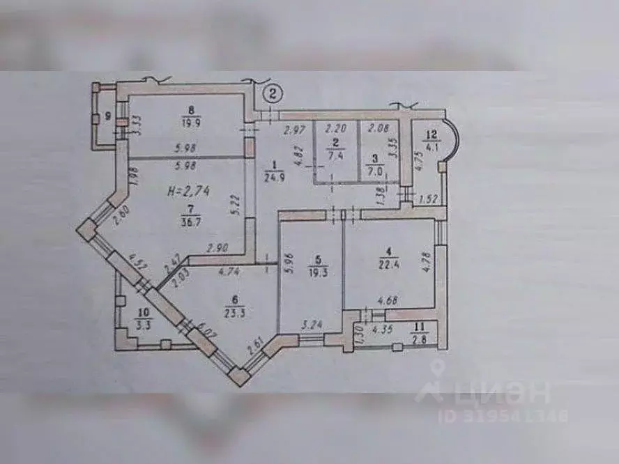 4-к кв. Омская область, Омск ул. Масленникова, 80 (160.9 м) - Фото 1
