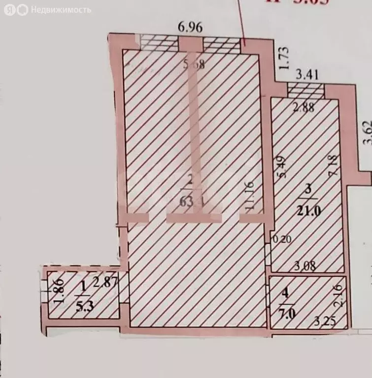 3-комнатная квартира: Липецк, улица Ушинского, 80 (96.7 м) - Фото 0