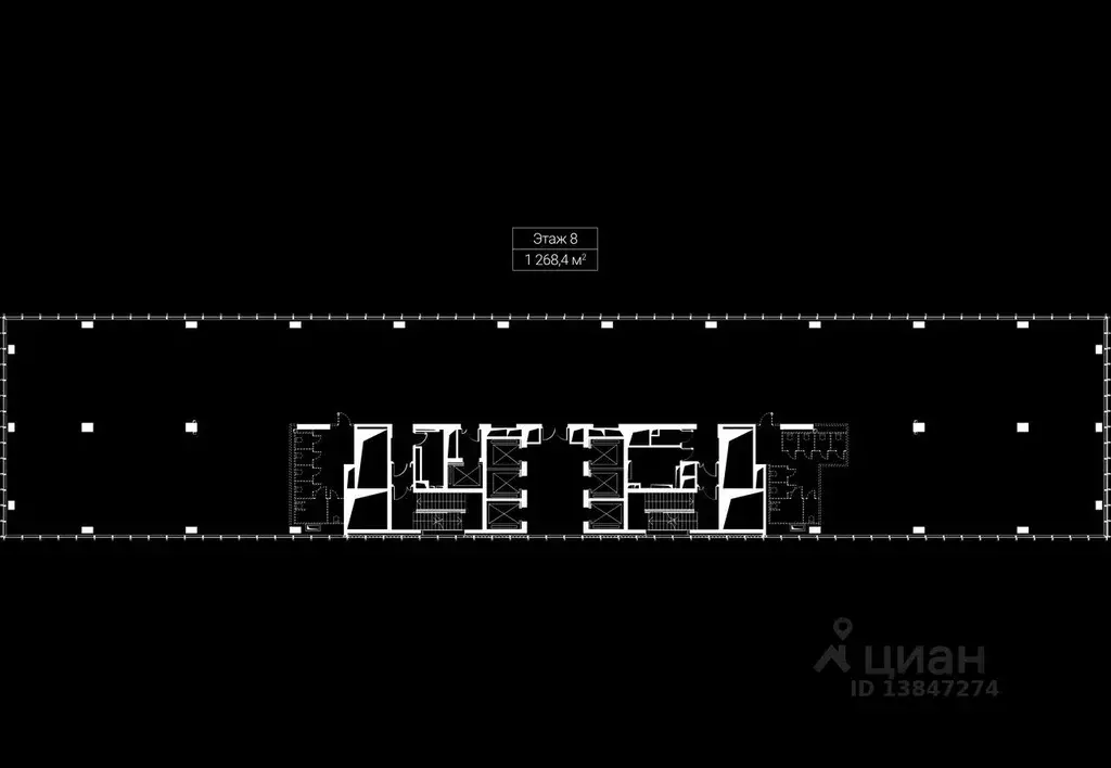 Офис в Москва наб. Пресненская, 6с2 (1268 м) - Фото 1