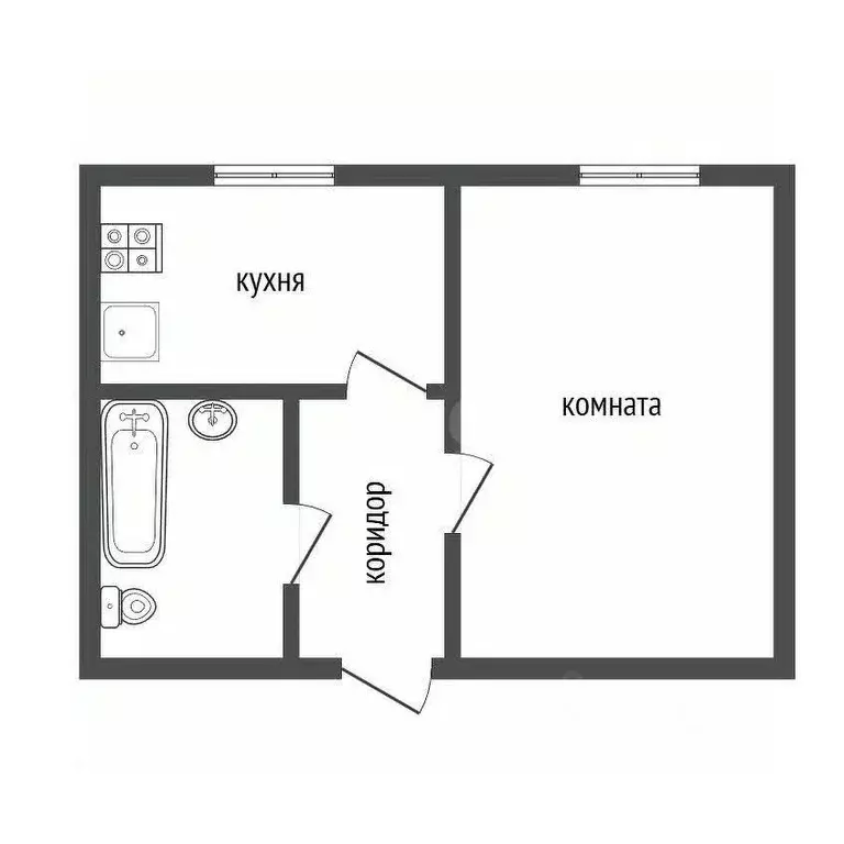 1-к кв. Воронежская область, Воронеж Автогенный пер., 15 (25.1 м) - Фото 1