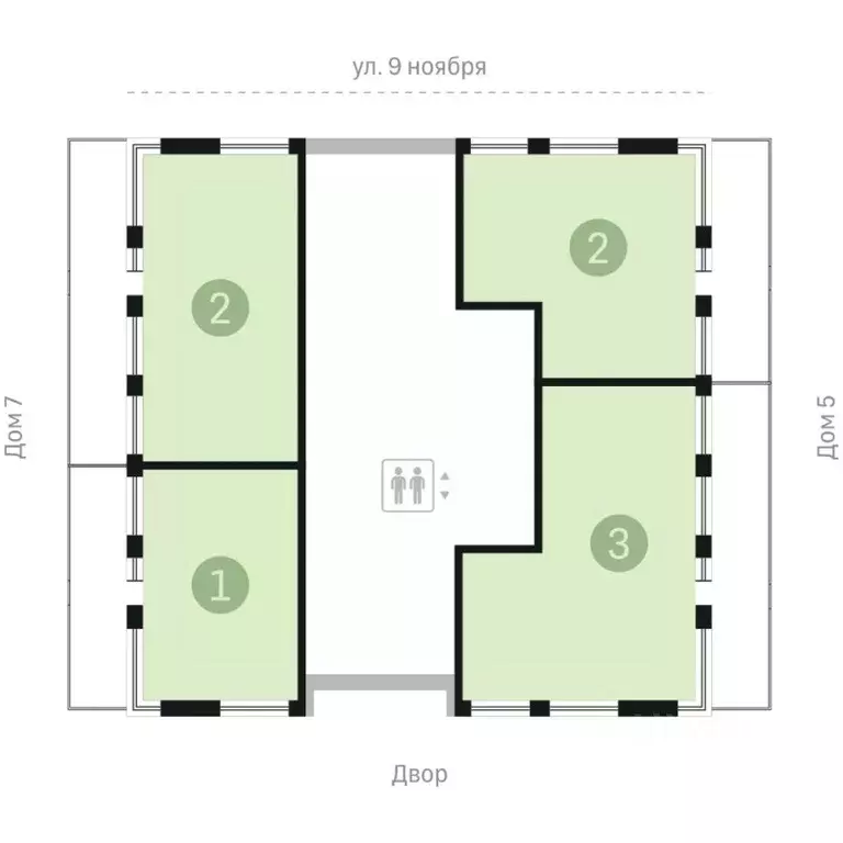 1-к кв. Новосибирская область, Новосибирск ул. Никитина, 10к4 (86.6 м) - Фото 1
