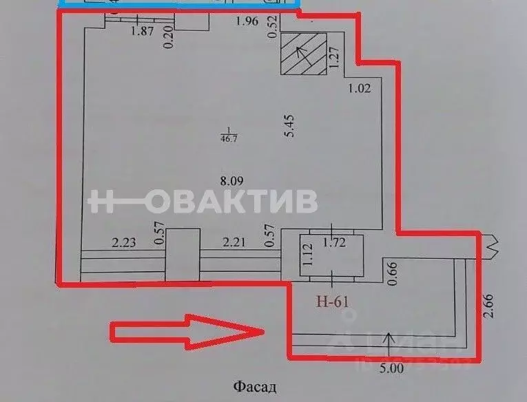Торговая площадь в Алтайский край, Бийск Советская ул., 66 (46 м) - Фото 2