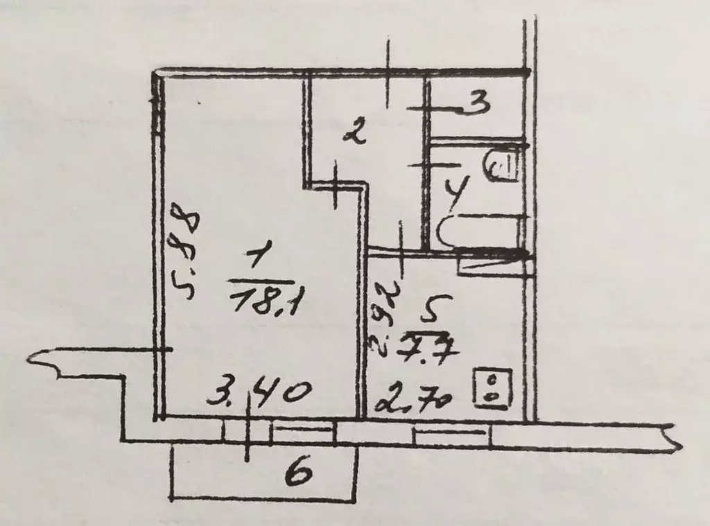 1-к кв. Омская область, Омск ул. 4-я Дачная, 11 (35.2 м) - Фото 1