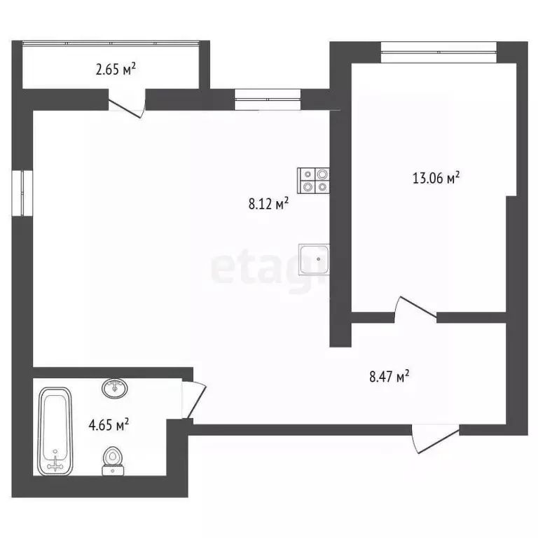 1-к кв. Ростовская область, Ростов-на-Дону просп. Соколова, 68/118Вс1 ... - Фото 2