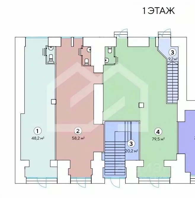 Торговая площадь в Москва 1-я Тверская-Ямская ул., 11 (58 м) - Фото 2